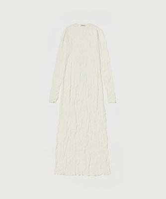ＷＲＩＮＫＬＥＤ　ＷＯＯＬ　ＰＯＬＹＥＳＴＥＲ　ＨＩＧＨ　ＧＡＵＧＥ　ＫＮＩＴ　ＤＲＥＳＳ　Ａ２５ＳＤ０４ＭＳ